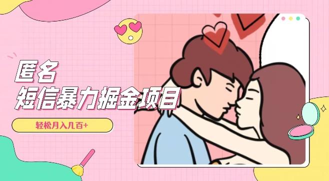 全网首发，揭秘超冷门匿名短信项目，通过信息差日入几百+【揭秘】-网创论坛