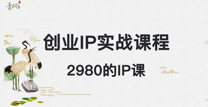 外边卖2980的创业IP课程，做私域月入5w+-网创论坛