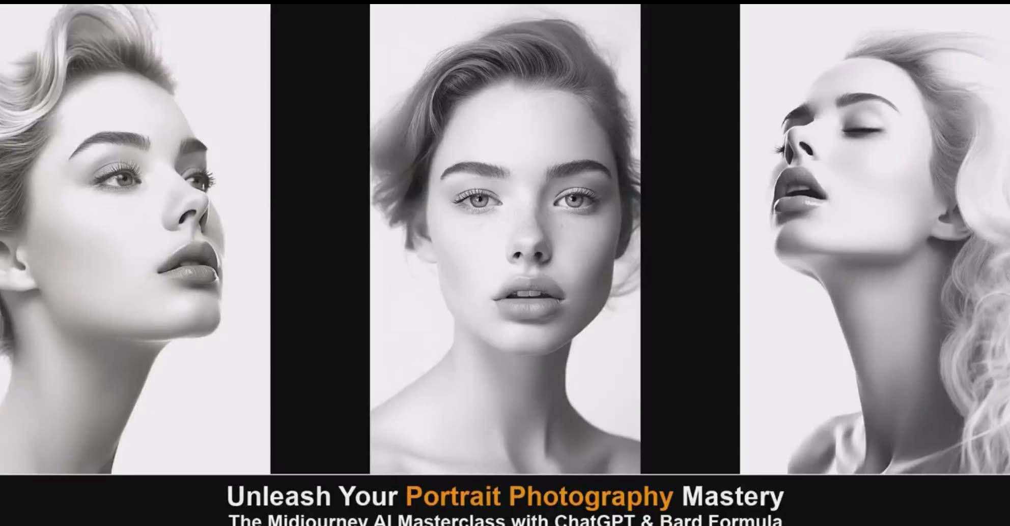 图片[1]-(9312期)Midjourney v5 ChatGPT 和 Bard AI人工智能人像摄影大师班-15节-中英字幕-网创论坛