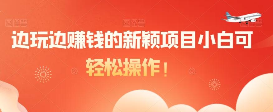 边玩边赚钱的新颖项目小白可轻松操作！-网创论坛