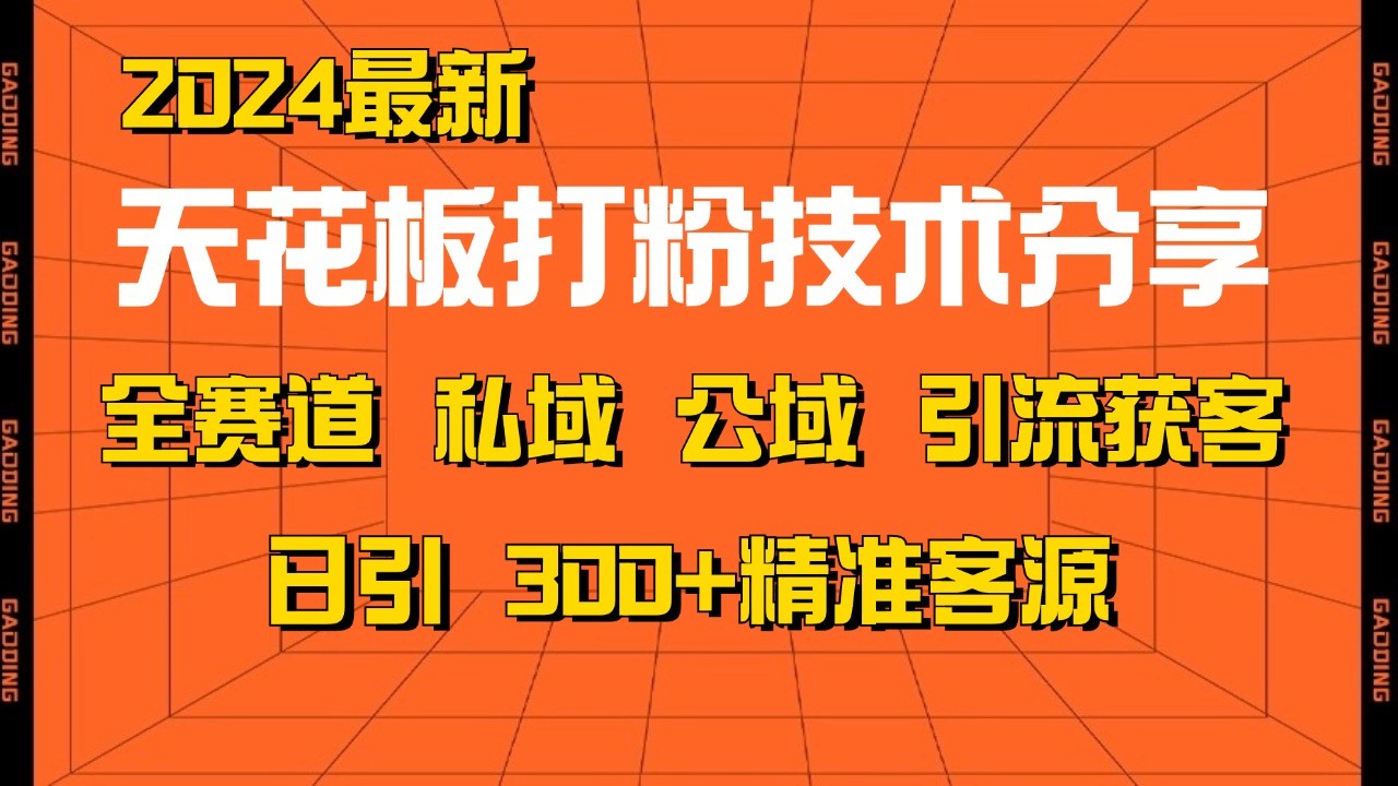 天花板打粉技术分享，野路子玩法 曝光玩法免费矩阵自热技术日引2000+精准客户-网创论坛